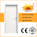 Prix ​​de porte de chambre de PVC simple blanc (SC-P029)